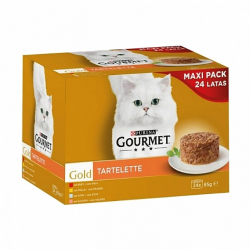 Gourmet Gold Tartalette Sabores Surtidos Comida Húmeda para Gatos
