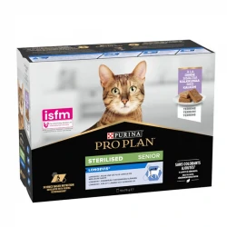 Pro Plan Sterilised Senior Longevis Comida Húmeda para Gatos +7 Años con Pavo