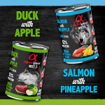 Alpha Spirit Pack de Latas para perros de Cerdo y Manzana