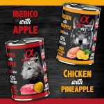 Alpha Spirit Pack de Latas para perros de Pollo y Piña