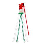 Pawise Caña Plumero Snowman de Navidad Juguete para Gatos