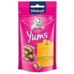 Vitakraft Yums Snack para Gatos Rellenos de Queso y Carne
