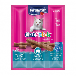 Vitakraft CatStick Snack para Gatos con Pescado y Omega 3