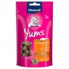 Vitakraft Yums Snack para Gatos Rellenos de Pollo y Hierba Gatera