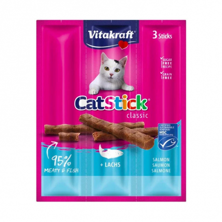 Vitakraft CatStick Snack para Gatos con Salmón