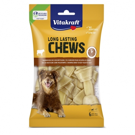 Vitakraft 6 Huesos Prensados Anudados Snack para Perros Medianos