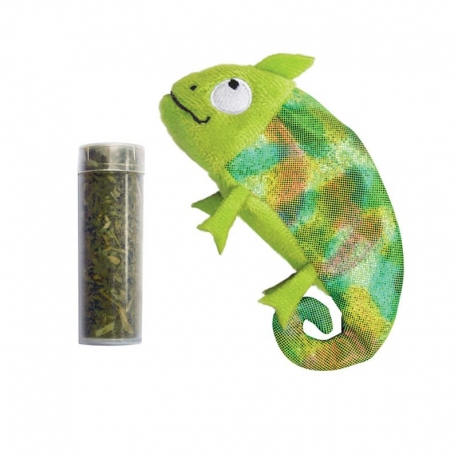 Kong Refillable Camaleon de Peluche para Gatos con Catnip