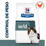 Pienso Hill's Prescription Diet w/d Multibeneficio para gatos con pollo