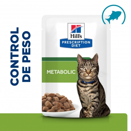Pack Comida Húmeda Hills Prescription Diet Metabolic para gatos de Pescado Azul