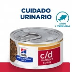 Pack Comida Húmeda Hills Prescription diet C/D Stress Estofado para gatos de Atún y Vegetales