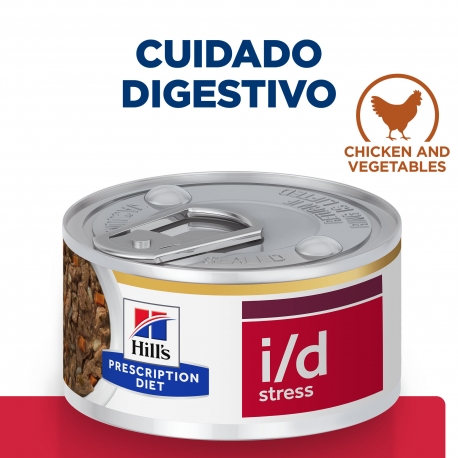 Hills Prescription Diet Digestive Care i/d Stress latas para perros mini de pollo estofado y verduras