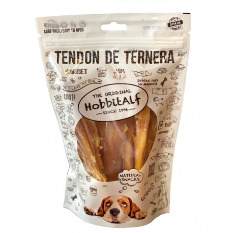HobbitAlf Tendones de Ternera Junior 10 Unidades Snack para Perros