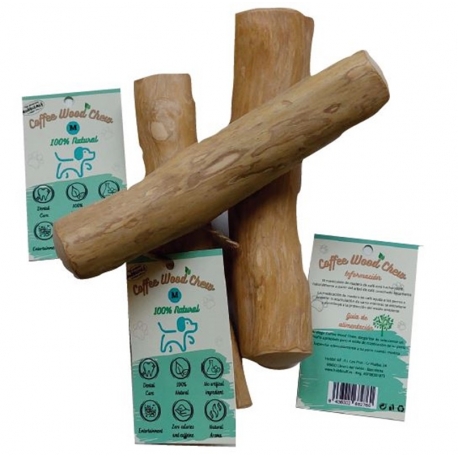 HobbitAlf Palo de Madera de Café Snack Mordedor para Perros