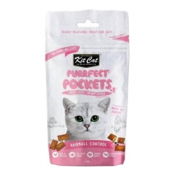 Kit Cat Purrfect Pockets Snack para Gatos Control de Bolas de Pelo