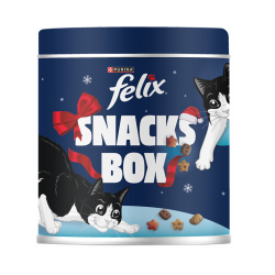 Felix Snack Box Navidad Snacks para Gatos con Pollo, Hígado y Pavo