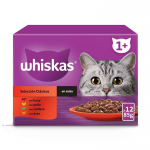 Whiskas Selección de Carnes Comida Húmeda en Salsa para Gatos MEGAPACK 38+10 Gratis