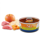 Pack de latas Farmina ND Pumpkin para gatos de Jabalí, Calabaza y Manzana