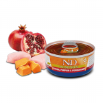 Pack de latas Farmina ND para gatos de Pollo, Calabaza y Granada