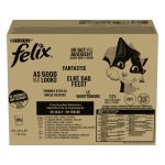 Felix Fantastic Megapack Comida Húmeda para Gatos en Gelatina Selección de Carnes y Aves