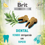 Brit care dog functional snack dental venado perros