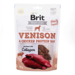 Brit jerky snack protein bar venado premios para perro