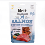 Brit jerky snack protein bar salmon premios para perro