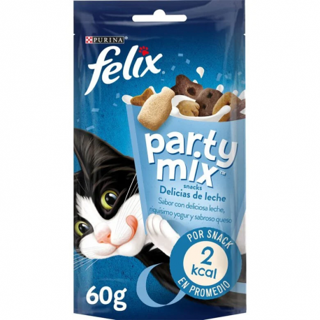 Felix Party Mix Snack para Gatos Delicias de Leche