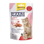 GimCat Nutri Pockets Snack para Gatos Malta con Carne de Buey