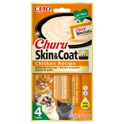 Churu Skin&Coat Snack Cremoso para Gatos con Atún