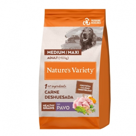 Nature´s Variety Healthy Grain Pienso para Perros Medianos y Grandes con Pavo