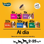 Pedigree Tasty Minis Snacks para Perros con Queso y Carne de Vacuno