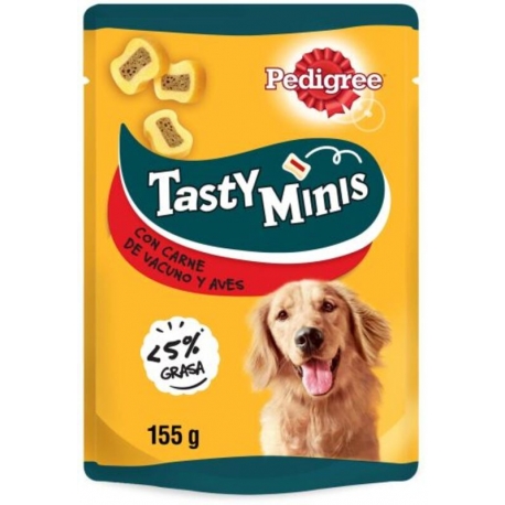 Pedigree Tasty Minis Snacks para Perros con Carne de Vacuno y Aves