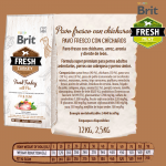 Brit fresh light fit & slim pavo guisantes pienso para perros