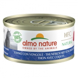 Almo Nature HCF Natural Comida Húmeda para Gatos con Atún y Almejas