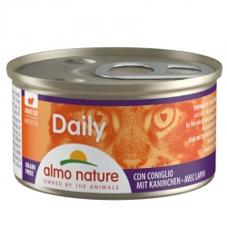Almo Nature Daily Comida Húmeda en Mousse para Gatos con Conejo