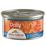 Almo Nature Daily Comida Húmeda en Mousse para Gatos con Pescado del Océano
