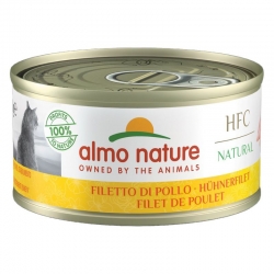 Almo Nature HCF Natural Comida Húmeda para Gatos con Filete de Pollo