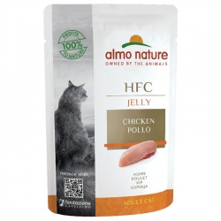 Almo Nature HCF Jelly Comida Húmeda en Gelatina para Gatos con Filete de Pollo