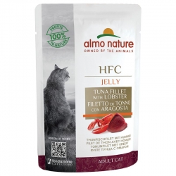 Almo Nature HCF Jelly Comida Húmeda en Gelatina para Gatos con Atún y Langosta