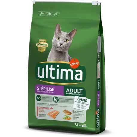 Ultima Pienso para Gatos Adultos Esterilizados con Salmón