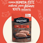 Ownat Wetline comida húmeda para gatos veal & turkey