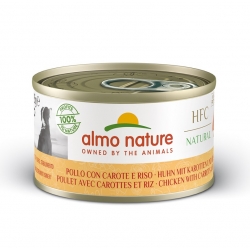 Almo Nature HCF Natural Comida Húmeda para Perros con Pollo y Zanahoria
