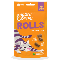 Edgard & Cooper Rolls Rollitos de Pollo y Pavo Snack para Gatos