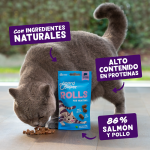 Edgard & Cooper Rolls Rollitos de Salmón y Pollo Snack para Gatos