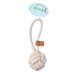 Bold Pelota de Cuerda con Asa de Algodón Natural Juguete para Perros