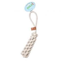 Bold Cuerda Trenzada con Asa de Algodón Natural Juguete para Perros
