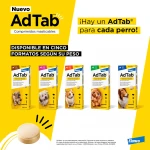 Antiparasitario masticable AdTab para perro 1 comprimido