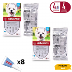 Advantix Pack Ahorro 8 pipetas para para perros pequeños (4-10kg)