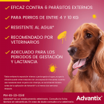 Advantix Pack Ahorro 8 pipetas para para perros pequeños (4-10kg)