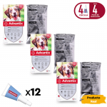 Advantix Pack Ahorro 12 pipetas para para perros medianos (10-25kg)